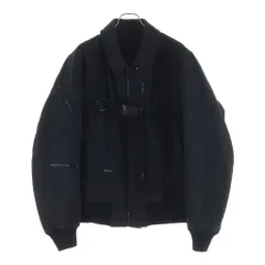 Rick Owens (リックオウエンス) Blixa Bomber Jacket ブリクサ ベルトデザイン ボンバージャケット ブラック RL02E1708-WLIER1のサムネイル
