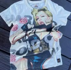 MOSCHINOペーパードール着せ替え人形イラストTシャツy2k00sバービー