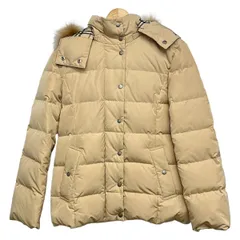 Burberry LONDON(バーバリーロンドン) ダウンジャケット サイズ36 M レディース - ベージュ 長袖/ジップアップ/冬のサムネイル