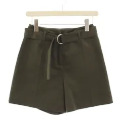 フレイアイディー FRAY I.D ショートパンツ ジップフライ 無地 ベルト フェイクスエード ワンカラー 0 緑 グリーン /BB ■GY60のサムネイル