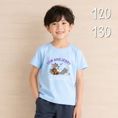 トムとジェリー 半袖 Tシャツ 水色 120 130 トムジェリ 子供服のサムネイル