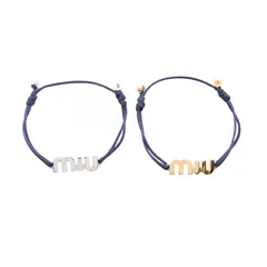 Miu Miu ミュウ ミュウ ロゴ 2個セット ブレスレットのサムネイル