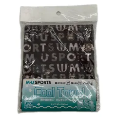 未使用品 エムユースポーツ MU SPORTS タオル フリー 黒 ブラック クールタオル  熱中症対策のサムネイル