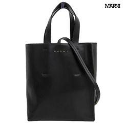 【美品】MARNI マルニ ミュゼオ レザー 2WAYハンドバッグ ブラック マルニ ミュゼオ スモール ハンドバッグ ショルダー 2way レザー