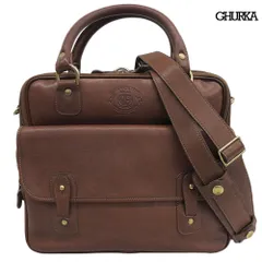 超美品 グルカ GHURKA 希少 No174 BROWSER ブラウザ オールレザー 3way ビジネス バッグ リュック ショルダー付き ブラウンのサムネイル