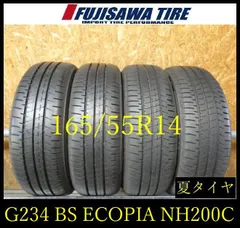 【G234】22E◆送料無料◆2025年製 約8部山◆BS ECOPIA NH200C◆165/55R14◆4本 26104100 のサムネイル