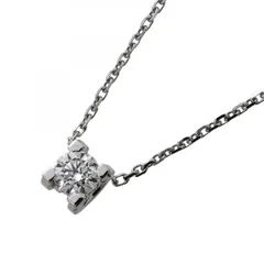【6jfb0958】カルティエ ネックレス Cドゥ 1PD K18WG ホワイトゴールド ダイヤモンド【中古】レディースのサムネイル