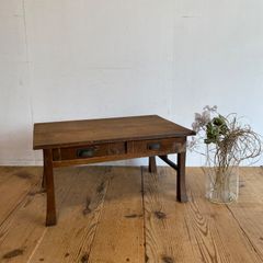 和家具 折りたたみ 文机 小箪笥 ローデスク 引き出し付き - メルカリ