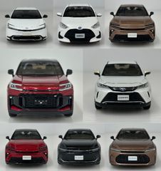 中古品】TOYOTA トヨタ カラーサンプルミニカー 8台まとめ bz4x NOAH