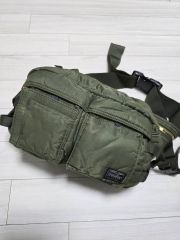 美品 希少 PORTER TANKER ボディバッグ ウエストセージグリーン - メルカリ