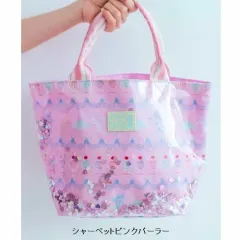 fafa【フェフェ】PELIA | スパンコール入りトートバッグ ［シャーベットピンクパーラー/ヴァイオレットモンチッチ/アイボリーティーカップ］［セール対象外］［送料込］のサムネイル