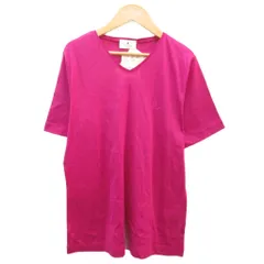 アイグナー AIGNER Tシャツ カットソー 42 マゼンタ Vネック ロゴ刺繍 半袖 /HO23 ■GY58のサムネイル