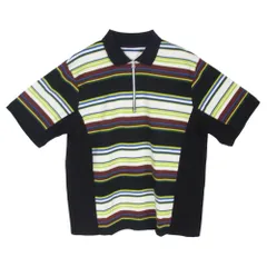 Sacai サカイ 26SS 26-04021M Stripe Cotton Jersey Polo Shirt ストライプ コットン ジャージー ハーフジップ ポロシャツ マルチカラー系 3【中古】のサムネイル