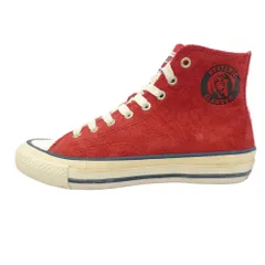 HYSTERIC GLAMOUR ヒステリックグラマー ロゴ スエード ハイカット スニーカー レッド系 6【中古】のサムネイル