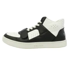 CELINE セリーヌ TRAINER CALFSKIN MID レザー ハイカット スニーカー ブラック系 ホワイト系 42【中古】のサムネイル
