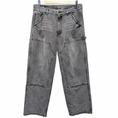 NAUTICA ノーティカ ノーチカ Faded Double Knee Denim Pants デニムペインターパンツ WJ-740R ブラック系 デニム サイズLL 671121のサムネイル