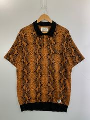 WACKO MARIA レオパード ニットポロシャツ Mサイズ - メルカリ