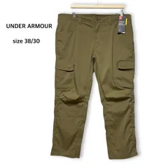 未使用品 アンダーアーマー UNDER ARMOUR ポリエステル100% 撥水 STORM カーゴパンツ ワークパンツ ルーズ ゆったり オリーブ 38インチ メンズ 大きいサイズ アウトドア キャンプ 釣り スポーツ タグ付のサムネイル