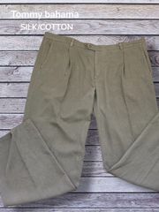 90s 00s Tommy Bahama シルク スラックス 2タック ブラック - メルカリ