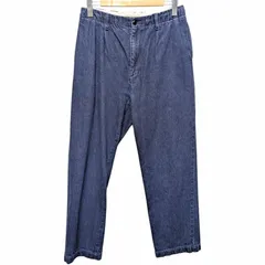 FOB FACTORY エフオービーファクトリー DENIM TRACK PANTS デニムパンツ F508 ネイビー系 デニム サイズL 671117のサムネイル