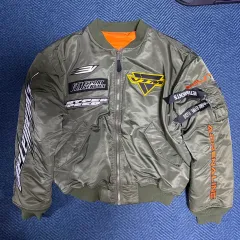 S VETEMENTS ヴェトモン レーシン ブルゾン MA-1 ジャケットのサムネイル