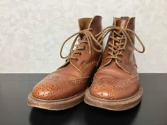 Tricker's MALTON カントリーブーツ ウィングチップ ブラウン系 UK8.5 トリッカーズ モールトンのサムネイル