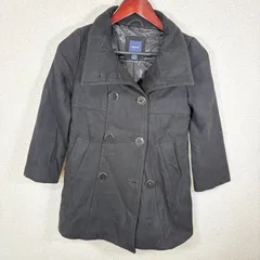 《キッズ》GAP Kids ギャップキッズ Pコート ブラック 140cm 10-11歳のサムネイル