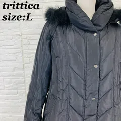 trittica トリッティカ ダウンコート ファー フード付き ブラック Lサイズ 【011560】のサムネイル