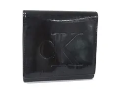 Calvin Klein カルバンクライン レザー 二つ折り 財布 ウォレット 札入れ レディース メンズ ブラック系 DP1922のサムネイル