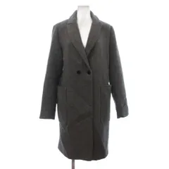 ザラ ベーシック ZARA BASIC コート ダブル ミドル丈 灰色 グレー M ■OOMのサムネイル