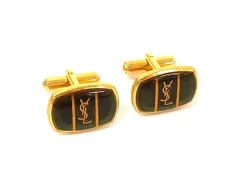 YVESSAINTLAURENT イヴサンローラン ヴィンテージ カフスボタン カフリンクス アクセサリー ビジネス 紳士 メンズ  ゴールド系 DP2091のサムネイル