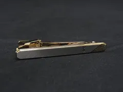 ■美品■ YVESSAINTLAURENT イヴサンローラン ヴィンテージ ネクタイピン タイクリップ ビジネス 紳士 メンズ ゴールド系 DP1425のサムネイル