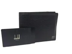 dunhill ダンヒル ヨーク レザー 二つ折り 財布 ウォレット 小銭入れ 札入れ カード入れ メンズ  ブラック系 DP1277のサムネイル