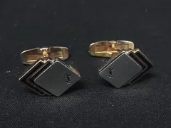 YVESSAINTLAURENT イヴサンローラン ヴィンテージ カフスボタン カフリンクス アクセサリー メンズ シルバー系×ゴールド系 DP1370のサムネイル