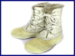 カナダ製/ビンテージ品★SOREL/ソレル【24.5-25.0-25.5/白】本革使用/インナー付き/高級スノーブーツ◆3@Y78のサムネイル