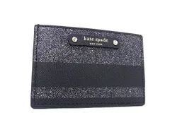 ■美品■ kate spade ケイトスペード PVC カードケース カード入れ パスケース 定期入れ レディース ブラック系 DP1314のサムネイル