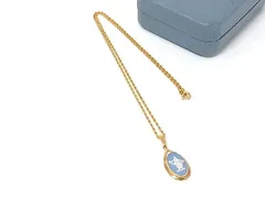 WEDGWOOD ウェッジウッド ジャスパー ネックレス ペンダント アクセサリー レディース ゴールド系×ブルー系 DP1066のサムネイル