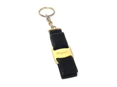 Salvatore Ferragamo フェラガモ ヴァラリボン キーホルダー キーリング バッグチャーム アクセサリー ブラック系×ゴールド系 DP1187のサムネイル
