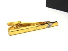 ■美品■ YVESSAINTLAURENT イヴサンローラン タイクリップ ネクタイピン アクセサリー ビジネス 紳士 メンズ ゴールド系 DP0935のサムネイル