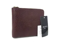 ■極美品■ PRARE プレリー レザー 二つ折り 財布 ウォレット 小銭入れ 札入れ カード入れ メンズ ボルドー系 DP1004のサムネイル