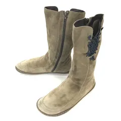 CAMPER/カンペール★本革/スエード/サイドジップ/ミドルブーツ【38/23.5-24.0/beige/ベージュ】Shoes◆WB80-6のサムネイル