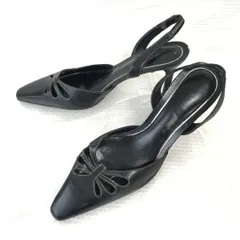 ラルフローレン/RALPH LAUREN★バックストラップパンプス【5.5/22.5程度/黒/BLACK】靴/Shoes/pumps◆Q-362のサムネイル