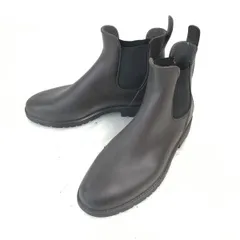 フランス製★防水ラバーアッパー/サイドゴアブーツ【41/7/25.5-26.0/茶/BROWN】メーカー不明/レインシューズ/ブーツ/Shoes◆WB92-5のサムネイル