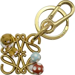 ロエベ LOEWE アナグラム ハムスターチャーム スナフジタコラボ ゴールド メタル アクセサリーのサムネイル