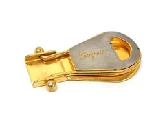Salvatore Ferragamo フェラガモ シューホーン 靴べら メンズ レディース ゴールド系×シルバー系 DP0334のサムネイル