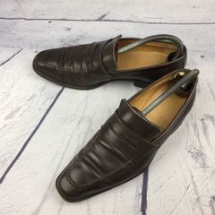 vintage 80-90s PRADA ローファー ダークブラウン - メルカリ