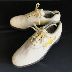 フットジョイ/FOOTJOY eCOMFORT★ゴルフシューズ【6/23.0/白×黄/WHITE×YELLOW】Shoes◆E-104のサムネイル