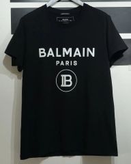 24575✨バルマン ロゴプリント 半袖Tシャツ センターロゴ 綿100% 黒