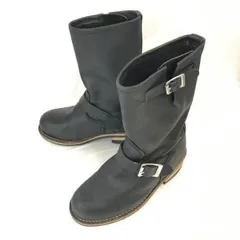 Golden Retriever★グッドイヤー製法/スチールトゥ/本革/エンジニアブーツ【22.5-23.5程度/黒/BLACK】Shoes◆WB84-5のサムネイル