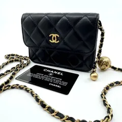 【極美品】CHANEL シャネル チェーンショルダーバッグ ミニマトラッセ 黒のサムネイル